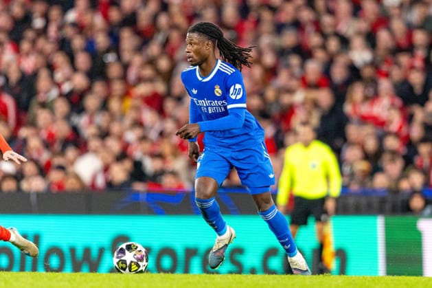 Eduardo Camavinga seen during Champions League play off game between SL Benfica and Real Madrid CF (Maciej Rogowski Ball Raw Images) Lisbon Estadio da Luz Portugal Copyright: xMaciejxRogowskix ROG_BENvsRMA-139