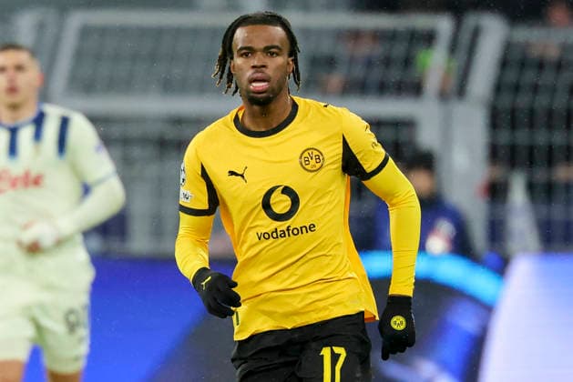 Carney Chukwuemeka Borussia Dortmund looks on, UEFA Champions League 2025 26 League Knockout Play off First Leg, Borussia Dortmund v Atalanta BC, BVB Stadion Dortmund, February 17, 2026 in Dortmund, Germany Photo by Marco Steinbrenner DeFodi Images Carney Chukwuemeka Borussia Dortmund looks on, UEFA Champions League 2025 26 League Knockout Play off First Leg, Borussia Dortmund v Atalanta BC, BVB Stadion Dortmund, February 17, 2026 in Dortmund, Germany Photo by Marco Steinbrenner DeFodi Images
