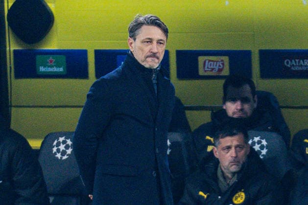17 02 2026, Borussia Dortmund vs Atalanta Bergamo, UEFA Champions League, Playoffs Niko Kovac Borussia Dortmund, Trainer Regulations prohibit any use of photographs as image sequences and or quasi video Copyright: xBahhoxKarax