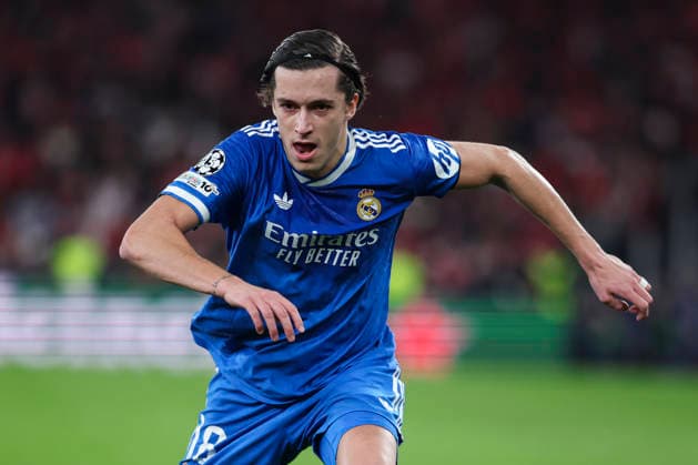 February 17, 2026, Lisbon, Lisbon, Portugal: Alvaro Carreras of Real Madrid CF in action during the UEFA Champions League 2025 26 League Knockout Play-off First Leg match between SL Benfica and Real Madrid C.F. at Estadio do SL Benfica on February 17, 2026 in Lisbon, Portugal. SL Benfica V Real Madrid C.F. - UEFA Champions League 2025 26 League Knockout Play-Off First Leg  - ZUMAa181 20260217_zaa_a181_140 Copyright: xIrinaxR.xHipolitox