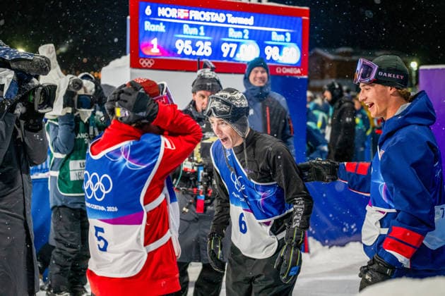 260217 Tormod Frostad of Norway reacts after winning the men™s freestyle skiing big air final during day 11 of the 2026 Winter Olympics on February 17, 2026 in Livigno. Photo: Vegard Grott BILDBYRAN kod VG VG0882 bbeng Olympic Games, Olympische Spiele, Olympia, OS olympics winter olympics os ol olympiska spel vinter-os olympiske leker milano cortina 2026 milan cortina 2026 milano cortina 2026 olympic games milano cortina 2026 winter olympic games milano cortina-os milano cortina-ol vinter-ol big air freeskiing freeski freestyle friski finale norway norge jubel *** 260217 Tormod Frostad of Norway reacts after winning the men™s freestyle skiing big air final during day 11 of the 2026 Winter Olympics on February 17, 2026 in Livigno Photo Vegard Grott BILDBYRAN kod VG VG0882 bbeng olympic games olympics winter olympics os ol olympiska spel vinter os olympiske leker milano cortina 2026 milan cortina 2026 milano cortina 2026 olympic games milano cortina 2026 winter olympic games milano cortina os milano cortina ol vinter ol big air freeskiing freeski freestyle friski finale norway norge jubel  Copyright: VEGARDxGRoTT BB260217VG053