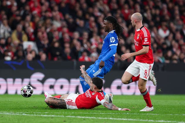 February 17, 2026, Lisbon, Lisbon, Portugal: Nicolas Otamendi of SL Benfica, Eduardo Camavinga of Real Madrid CF and Fredrik Aursnes of SL Benfica in action during the UEFA Champions League 2025 26 League Knockout Play-off First Leg match between SL Benfica and Real Madrid C.F. at Estadio do SL Benfica on February 17, 2026 in Lisbon, Portugal. Lisbon Portugal - ZUMAa181 20260217_zaa_a181_158 Copyright: xIrinaxR.xHipolitox