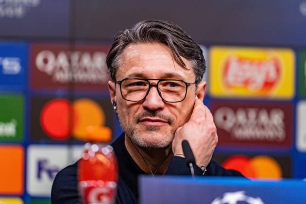 17 02 2026, Borussia Dortmund vs Atalanta Bergamo, UEFA Champions League, Playoffs Niko Kovac Borussia Dortmund, Coach at the post-match press conference Regulations prohibit any use of photographs as image sequences and or quasi video Copyright: xBahhoxKarax