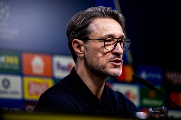 DORTMUND, GERMANY - FEBRUARY 17: Borussia Dortmund head coach Niko Kovac attends a press conference, PK, Pressekonferenz after the UEFA Champions League 2025 26 League Knockout Play-off First Leg match between Borussia Dortmund and Atalanta BC at BVB Stadion Dortmund on February 17, 2026 in Dortmund, Germany. (Photo by Rene Nijhuis) SPO  Copyright: xRenexNijhuis