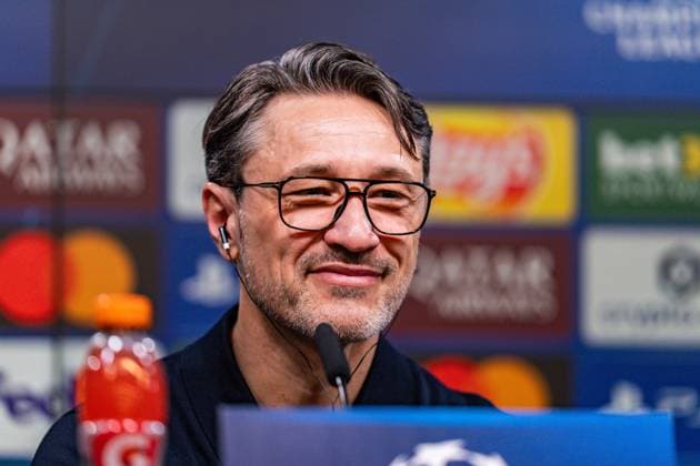 17 02 2026, Borussia Dortmund vs Atalanta Bergamo, UEFA Champions League, Playoffs Niko Kovac Borussia Dortmund, Coach at the post-match press conference Regulations prohibit any use of photographs as image sequences and or quasi video Copyright: xBahhoxKarax