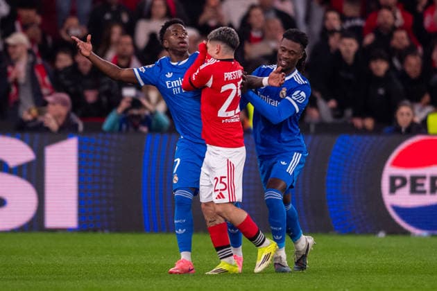 Football, CL, Benfica Lisbon - Real Madrid, Gianluca Prestianni alleged to have used racist insults