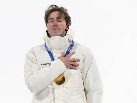 OLYMPICS - Winter Olympic Games, Olympische Spiele, Olympia, OS Milano Cortina 2026 LIVIGNO,ITALY,17.FEB.26 - OLYMPICS, SNOWBOARD - Winter Olympic Games Milano Cortina 2026, slopestyle, women, final, medal ceremony. Image shows Tormod Frostad (NOR). Keywords: medal.  GEPAxpictures xWolfgangxGrebien