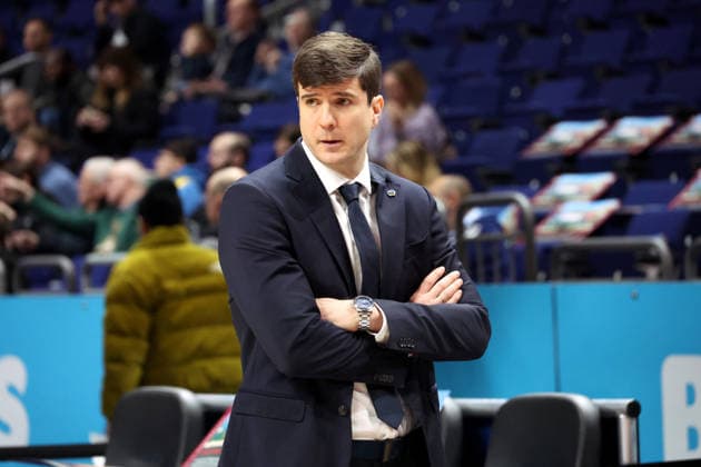 DEU, easyCredit BBL, ALBA vs Hamburg, 17 02 2026, Uber Arena, Berlin, DEU, easyCredit BBL, ALBA vs Hamburg, in the picture CHEFTRAINER Pedro Calles ALBA Berlin nordphotoxGmbHx xEngler nph00076