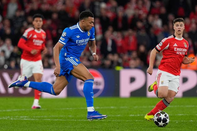 Lisbon, 17 02 25 - Benfica hosted Real Madrid at stadium da Luz in a match for the KO play-offs 1st leg of UEFA Champions League 2025 26. Kylian Mbappe of Real Madrid CF brunodecarvalho_benficarealmadrid-10963 Lisbon Estadio da Luz Lisbon Portugal Copyright: xKapta+x xAtlÃ¢nticoxPressx