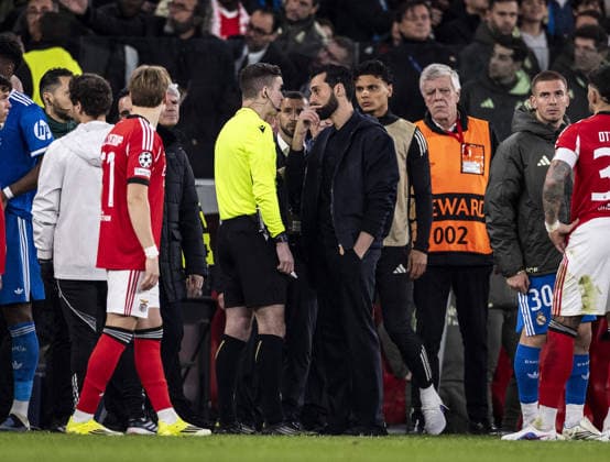 LISBON, PORTUGAL - FEBRUARY 17: <<enter caption here>> during the UEFA Champions League 2025 26 League Knockout Play-off First Leg match between SL Benfica and Real Madrid C.F. at Estadio do SL Benfica on February 17, 2026 in Lisbon, Portugal. (Photo by Ricardo Nogueira Sports Press Photo )  Copyright: xRicardoxNogueira SportsxPressxPhx Sportspressphoto_SPR93939