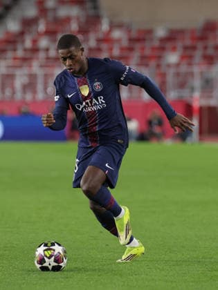 CALCIO - UEFA Champions League - AS Monaco vs PSG Nuno Mendez ( 25 - FC Paris Saint-Germain) during AS Monaco vs PSG, UEFA Champions League football match in Monaco, PrincPhoto by IPA ABACAPRESS.COMlity of Monaco, February 17 2026 Monaco  Copyright: xIPAxSport ABACAx