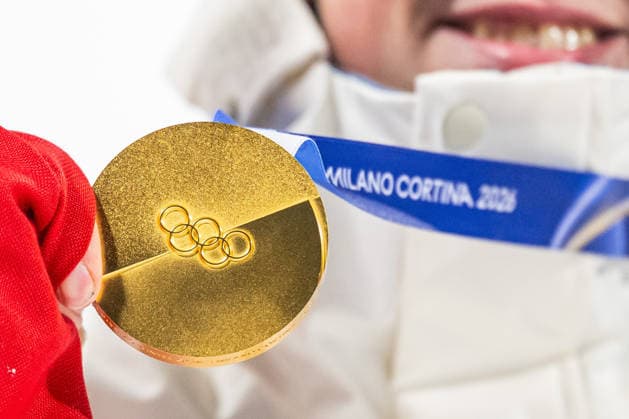 260217 Th gold medal of Tormod Frostad of Norway at the medal ceremony for men™s freestyle skiing big air final during day 11 of the 2026 Winter Olympics on February 17, 2026 in Livigno. Photo: Vegard Grott BILDBYRAN kod VG VG0882 bbeng Olympic Games, Olympische Spiele, Olympia, OS olympics winter olympics os ol olympiska spel vinter-os olympiske leker milano cortina 2026 milan cortina 2026 milano cortina 2026 olympic games milano cortina 2026 winter olympic games milano cortina-os milano cortina-ol vinter-ol big air freeskiing freeski freestyle friski finale norway norge jubel genre *** 260217 Th gold medal of Tormod Frostad of Norway at the medal ceremony for men™s freestyle skiing big air final during day 11 of the 2026 Winter Olympics on February 17, 2026 in Livigno Photo Vegard Grott BILDBYRAN kod VG VG0882 bbeng olympic games olympics winter olympics os ol olympiska spel vinter os olympiske leker milano cortina 2026 milan cortina 2026 milano cortina 2026 olympic games milano cortina 2026 winter olympic games milano cortina os milano cortina ol vinter ol big air freeskiing freeski freestyle friski finale norway norge jubel genre  Copyright: VEGARDxGRoTT BB260217VG074