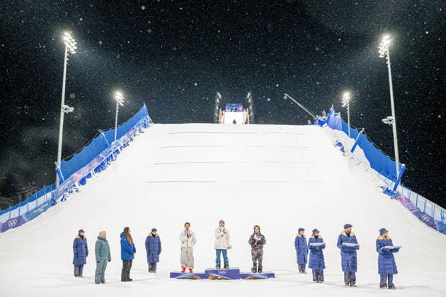 260217 Mac Forehand of United States, Tormod Frostad of Norway and Matej Svancer of Austria at the medal ceremony after men™s freestyle skiing big air final during day 11 of the 2026 Winter Olympics on February 17, 2026 in Livigno. Photo: Vegard Grott BILDBYRAN kod VG VG0882 bbeng Olympic Games, Olympische Spiele, Olympia, OS olympics winter olympics os ol olympiska spel vinter-os olympiske leker milano cortina 2026 milan cortina 2026 milano cortina 2026 olympic games milano cortina 2026 winter olympic games milano cortina-os milano cortina-ol vinter-ol big air freeskiing freeski freestyle friski finale norway norge osterrike jubel *** 260217 Mac Forehand of United States, Tormod Frostad of Norway and Matej Svancer of Austria at the medal ceremony after men™s freestyle skiing big air final during day 11 of the 2026 Winter Olympics on February 17, 2026 in Livigno Photo Vegard Grott BILDBYRAN kod VG VG0882 bbeng olympic games olympics winter olympics os ol olympiska spel vinter os olympiske leker milano cortina 2026 milan cortina 2026 milano cortina 2026 olympic games milano cortina 2026 winter olympic games milano cortina os milano cortina ol vinter ol big air freeskiing freeski freestyle friski finale norway norway osterrike jubel  Copyright: VEGARDxGRoTT BB260217VG082