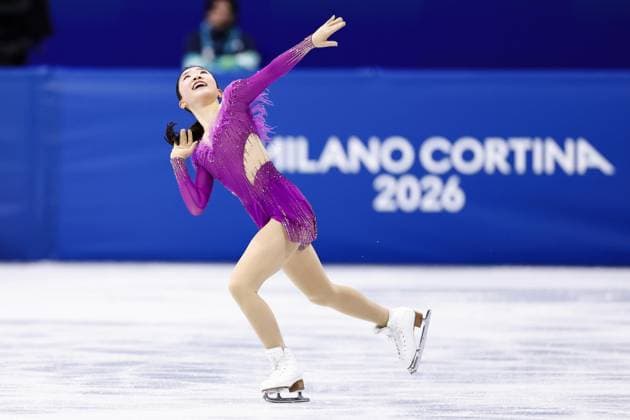 Milan Cortina Olympics: Figure skating, Eiskunstlauf Mone Chiba of Japan performs in the women s figure skating short program at the Milan Cortina Olympics at Milano Ice Skating Arena in Milan on Feb. 17, 2026.  A14AA0005298365P