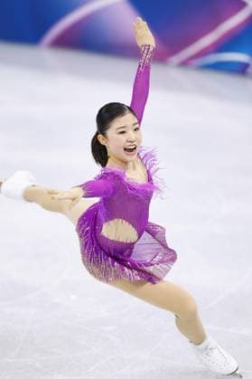 Milan Cortina Olympics: Figure skating, Eiskunstlauf Mone Chiba of Japan performs in the women s figure skating short program at the Milan Cortina Olympics at Milano Ice Skating Arena in Milan on Feb. 17, 2026.  A14AA0005298497P