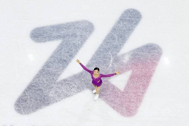 Milan Cortina Olympics: Figure skating, Eiskunstlauf Mone Chiba of Japan acknowledges the crowd after performing in the women s figure skating short program at the Milan Cortina Olympics at Milano Ice Skating Arena in Milan on Feb. 17, 2026.  A14AA0005298508P