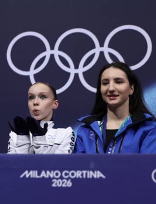 260217 -- MILAN, Feb. 17, 2026 -- Mariia Seniuk of Israel gestures after the short program match of Figure skating, Eiskunstlauf women single skating at the Milan-Cortina 2026 Olympic Winter games, Winterspiele,Spiele, Summer games in Milan, Italy, Feb. 17, 2026. MICO2026ITALY-MILAN-OLYMPIC WINTER GAMES-FIGURE SKATING-WOMEN SINGLE SKATING-SHORT PROGRAM ChenxYichen  (MICO2026)ITALY-MILAN-OLYMPIC WINTER GAMES-FIGURE SKATING-WOMEN SINGLE SKATING-SHORT PROGRAM IMAGO ChenxYichen  imago images 0847878920