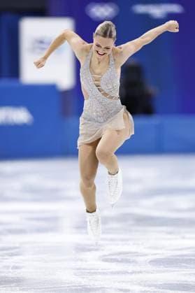 Milan Cortina Olympics: Figure skating, Eiskunstlauf Loena Hendrickx of Belgium reacts after performing in the women s figure skating short program at the Milan Cortina Olympics at Milano Ice Skating Arena in Milan on Feb. 17, 2026.  A14AA0005298580P