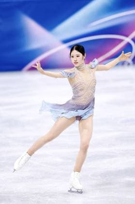 Milan Cortina Olympics: Figure skating, Eiskunstlauf Lee Hae In of South Korea performs in the women s figure skating short program at the Milan Cortina Olympics at Milano Ice Skating Arena in Milan on Feb. 17, 2026.  A14AA0005298613P