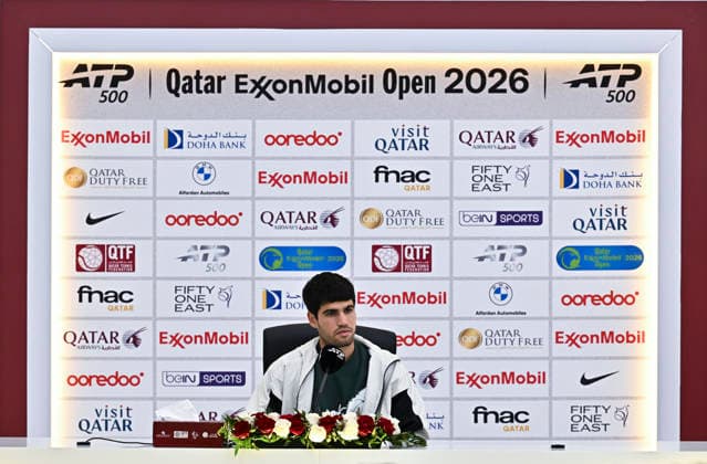Tennis, ATP tournament in Doha, Carlos Alcaraz press conference