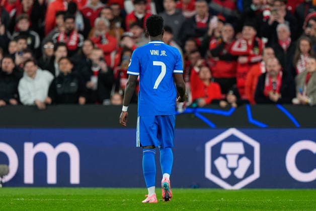 UEFA CHAMPIONS LEAGUE: BENFICA x REAL MADRID Vinicius Junior of Real Madrid CF in action during UEFA Champions League 2025 26 KO play-offs 1st leg between SL Benfica and Real Madrid CF at Estadio da Luz in Lisbon, Portugal. 17 02 2026 Lisbon Estadio da Luz Lisbon Portugal Copyright: xBrunoxdexCarvalhox