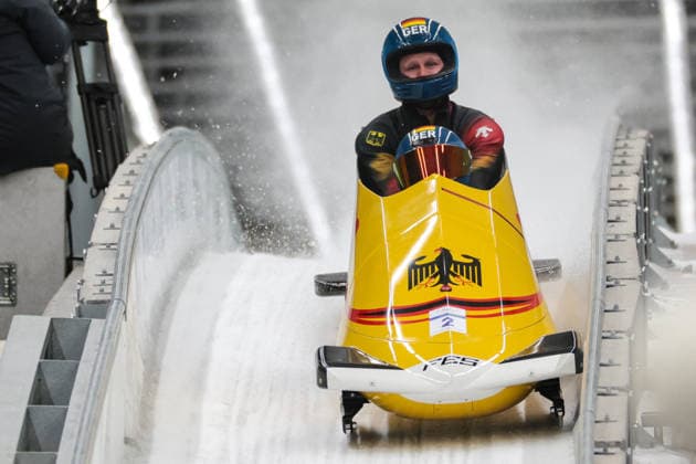 GIOCHI OLIMPICI - Olimpiadi Invernali Milano-Cortina 2026 - Bobsleigh 2-man Ger - Friedrich Francesco - Schuller Alexander during the Olympic Winter Milano-Cortina 2026, Bobsleigh 2-man on February 17, 2026 at Cortina Sliding Centre in Cortina, Italy Cortina D Ampezzo Italy  Copyright: xIPAxSport ABACAx