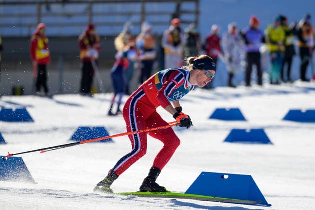 260218 Astrid oyre Slind of Norway competes in the women s free technique team sprint cross-country skiing qualification during day 12 of the 2026 Winter Olympics on February 18, 2026 in Val di Fiemme. Photo: Maxim Thore BILDBYRAN kod MT MT0993 skidor cross-country skiing langrenn Olympic Games, Olympische Spiele, Olympia, OS olympics winter olympics os ol olympiska spel vinter-os olympiske leker milano cortina 2026 milan cortina 2026 milano cortina 2026 olympic games milano cortina 2026 winter olympic games milano cortina-os milano cortina-ol vinter-ol 12 bbeng teamsprint norge norway *** 260218 Astrid oyre Slind of Norway competes in the women s free technique team sprint cross country skiing qualification during day 12 of the 2026 Winter Olympics on February 18, 2026 in Val di Fiemme Photo Maxim Thore BILDBYRAN kod MT MT0993 skidor cross country skiing langrenn olympic games olympics winter olympics os ol olympiska spel vinter os olympiske leker milano cortina 2026 milan cortina 2026 milano cortina 2026 olympic games milano cortina 2026 winter olympic games milano cortina os milano cortina ol vinter ol 12 bbeng teamsprint norge norway  Copyright: MAXIMxTHORE BB260218MT004