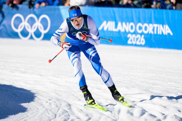 260218 Jasmin Kahara of Finland competes in the women s free technique team sprint cross-country skiing qualification during day 12 of the 2026 Winter Olympics on February 18, 2026 in Val di Fiemme. Photo: Maxim Thore BILDBYRAN kod MT MT0993 skidor cross-country skiing langrenn Olympic Games, Olympische Spiele, Olympia, OS olympics winter olympics os ol olympiska spel vinter-os olympiske leker milano cortina 2026 milan cortina 2026 milano cortina 2026 olympic games milano cortina 2026 winter olympic games milano cortina-os milano cortina-ol vinter-ol 12 bbeng teamsprint *** 260218 Jasmin Kahara of Finland competes in the women s free technique team sprint cross country skiing qualification during day 12 of the 2026 Winter Olympics on February 18, 2026 in Val di Fiemme Photo Maxim Thore BILDBYRAN kod MT MT0993 skidor cross country skiing langrenn olympic games olympics winter olympics os ol olympiska spel vinter os olympiske leker milano cortina 2026 milan cortina 2026 milano cortina 2026 olympic games milano cortina 2026 winter olympic games milano cortina os milano cortina ol vinter ol 12 bbeng teamsprint  Copyright: MAXIMxTHORE BB260218MT013