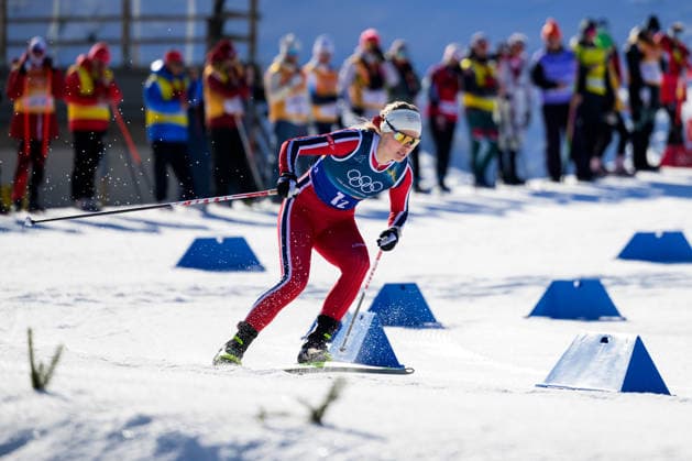 260218 Julie Bjervig Drivenes of Norway competes in the women s free technique team sprint cross-country skiing qualification during day 12 of the 2026 Winter Olympics on February 18, 2026 in Val di Fiemme. Photo: Maxim Thore BILDBYRAN kod MT MT0993 skidor cross-country skiing langrenn Olympic Games, Olympische Spiele, Olympia, OS olympics winter olympics os ol olympiska spel vinter-os olympiske leker milano cortina 2026 milan cortina 2026 milano cortina 2026 olympic games milano cortina 2026 winter olympic games milano cortina-os milano cortina-ol vinter-ol 12 bbeng teamsprint norge norway *** 260218 Julie Bjervig Drivenes of Norway competes in the women s free technique team sprint cross country skiing qualification during day 12 of the 2026 Winter Olympics on February 18, 2026 in Val di Fiemme Photo Maxim Thore BILDBYRAN kod MT MT0993 skidor cross country skiing langrenn olympic games olympics winter olympics os ol olympiska spel vinter os olympiske leker milano cortina 2026 milan cortina 2026 milano cortina 2026 olympic games milano cortina 2026 winter olympic games milano cortina os milano cortina ol vinter ol 12 bbeng teamsprint norge norway  Copyright: MAXIMxTHORE BB260218MT014