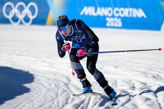 260218 Keidy Kaasiku of Estonia competes in the women s free technique team sprint cross-country skiing qualification during day 12 of the 2026 Winter Olympics on February 18, 2026 in Val di Fiemme. Photo: Maxim Thore BILDBYRAN kod MT MT0993 skidor cross-country skiing langrenn Olympic Games, Olympische Spiele, Olympia, OS olympics winter olympics os ol olympiska spel vinter-os olympiske leker milano cortina 2026 milan cortina 2026 milano cortina 2026 olympic games milano cortina 2026 winter olympic games milano cortina-os milano cortina-ol vinter-ol 12 bbeng teamsprint *** 260218 Keidy Kaasiku of Estonia competes in the women s free technique team sprint cross country skiing qualification during day 12 of the 2026 Winter Olympics on February 18, 2026 in Val di Fiemme Photo Maxim Thore BILDBYRAN kod MT MT0993 skidor cross country skiing langrenn olympic games olympics winter olympics os ol olympiska spel vinter os olympiske leker milano cortina 2026 milan cortina 2026 milano cortina 2026 olympic games milano cortina 2026 winter olympic games milano cortina os milano cortina ol vinter ol 12 bbeng teamsprint  Copyright: MAXIMxTHORE BB260218MT016