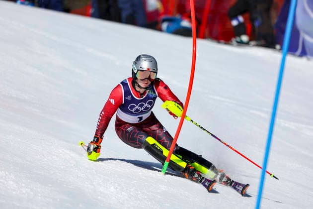 OLYMPICS - Winter Olympic Games, Olympische Spiele, Olympia, OS Milano Cortina 2026 CORTINA D AMPEZZO,ITALY,18.FEB.26 - OLYMPICS, ALPINE SKIING - Winter Olympic Games Milano Cortina 2026, slalom, women. Image shows Lara Colturi (ALB).  GEPAxpictures xMaticxKlansek