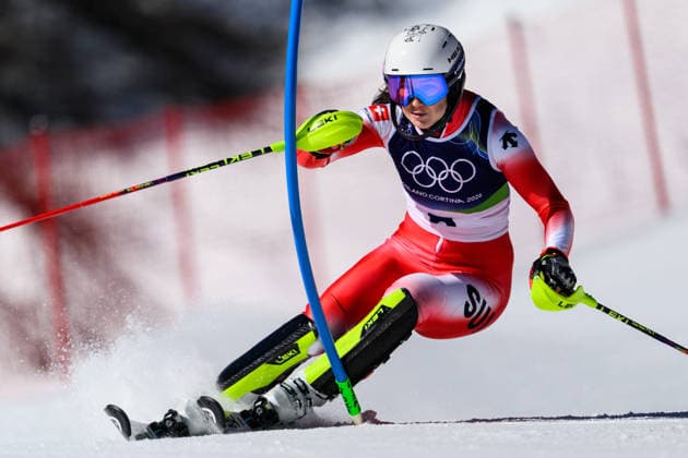 260218 Wendy Holdener of Switzerland competes in women s alpine skiing slalom during day 12 of the 2026 Winter Olympics on February 18, 2026 in Cortina. Photo: Joel Marklund BILDBYRAN kod JM JM0797 bbeng alpint alpine skiing Olympic Games, Olympische Spiele, Olympia, OS olympics winter olympics os ol olympiska spel vinter-os olympiske leker milano cortina 2026 milan cortina 2026 milano cortina 2026 olympic games milano cortina 2026 winter olympic games milano cortina-os milano cortina-ol vinter-ol slalam dam *** 260218 Wendy Holdener of Switzerland competes in women s alpine skiing slalom during day 12 of the 2026 Winter Olympics on February 18, 2026 in Cortina Photo Joel Marklund BILDBYRAN kod JM JM0797 bbeng alpine alpine skiing olympic games olympics winter olympics os ol olympiska spel vinter os olympiske leker milano cortina 2026 milan cortina 2026 milano cortina 2026 olympic games milano cortina 2026 winter olympic games milano cortina os milano cortina ol vinter ol slalam dam  Copyright: JOELxMARKLUND BB260218JM008