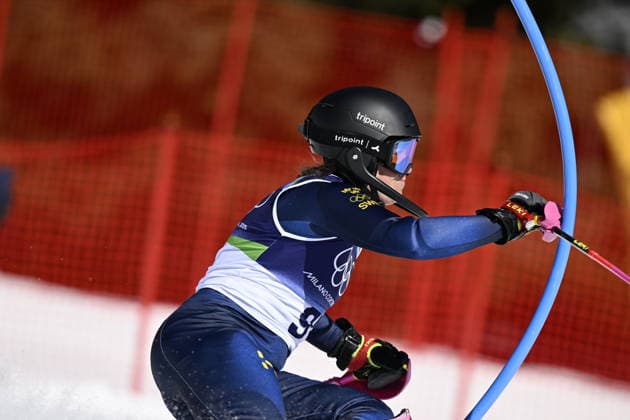CORTINA, ITALY 20260218 Sweden s Sara Hector during the first run of the women s slalom in Cortina during the Winter Olympics in Milan Cortina, Italy. *** The image is included in the SPORTS PACKAGE. For others PAYMENT IMAGE *** CORTINA ITALY x10050x *** CORTINA, ITALY 20260218 Sweden s Sara Hector during the first run of the women s slalom in Cortina during the Winter Olympics in Milan Cortina, Italy The image is included in the SPORTS PACKAGE For others PAYMENT IMAGE CORTINA ITALY x10050x  Copyright: xPontusxLundahl TTx 2026 OLYMPICS ALPINE WOMEN S SLALOM