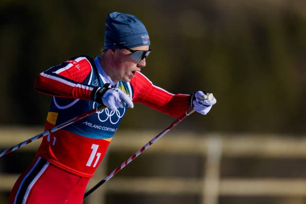 260218 Einar Hedegart of Norway competes in the men s free technique team sprint cross-country skiing qualification during day 12 of the 2026 Winter Olympics on February 18, 2026 in Val di Fiemme. Photo: Jon Olav Nesvold BILDBYRAN COP 217 MT0994 skidor cross-country skiing langrenn Olympic Games, Olympische Spiele, Olympia, OS olympics winter olympics os ol olympiska spel vinter-os olympiske leker milano cortina 2026 milan cortina 2026 milano cortina 2026 olympic games milano cortina 2026 winter olympic games milano cortina-os milano cortina-ol vinter-ol 12 bbeng teamsprint norge norway *** 260218 Einar Hedegart of Norway competes in the men s free technique team sprint cross country skiing qualification during day 12 of the 2026 Winter Olympics on February 18, 2026 in Val di Fiemme Photo Jon Olav Nesvold BILDBYRAN COP 217 MT0994 skidor cross country skiing langrenn olympic games olympics winter olympics os ol olympiska spel vinter os olympiske leker milano cortina 2026 milan cortina 2026 milano cortina 2026 olympic games milano cortina 2026 winter olympic games milano cortina os milano cortina ol vinter ol 12 bbeng teamsprint norge norway  Copyright: JONxOLAVxNESVOLD BB260218JE015