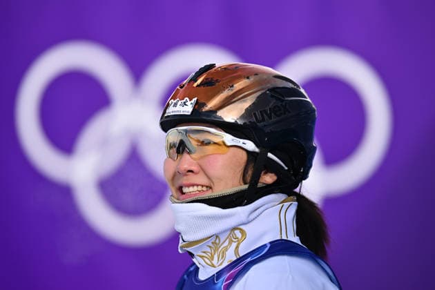 (260218) -- LIVIGNO, Feb. 18, 2026 -- Xu Mengtao of China reacts during the freestyle skiing women s aerials qualification 1 at the Milan-Cortina 2026 Olympic Winter games, Winterspiele,Spiele, Summer games in Livigno, Italy, Feb. 18, 2026. ) (MICO2026)ITALY-LIVIGNO-OLYMPIC WINTER GAMES-FREESTYLE SKIING-WOMEN S AERIALS-QUALIFICATION ZhangxHongxiang 