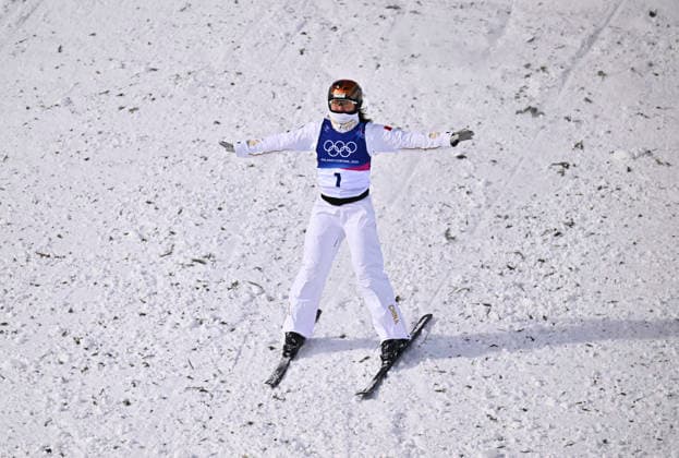 (260218) -- LIVIGNO, Feb. 18, 2026 -- Xu Mengtao of China competes during the freestyle skiing women s aerials qualification 1 at the Milan-Cortina 2026 Olympic Winter games, Winterspiele,Spiele, Summer games in Livigno, Italy, Feb. 18, 2026. ) (MICO2026)ITALY-LIVIGNO-OLYMPIC WINTER GAMES-FREESTYLE SKIING-WOMEN S AERIALS-QUALIFICATION ZhangxHongxiang 