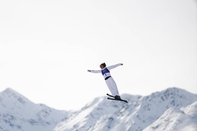(260218) -- LIVIGNO, Feb. 18, 2026 -- Xu Mengtao of China competes during the freestyle skiing women s aerials qualification 1 at the Milan-Cortina 2026 Olympic Winter games, Winterspiele,Spiele, Summer games in Livigno, Italy, Feb. 18, 2026. ) (MICO2026)ITALY-LIVIGNO-OLYMPIC WINTER GAMES-FREESTYLE SKIING-WOMEN S AERIALS-QUALIFICATION WuxHuiwo 