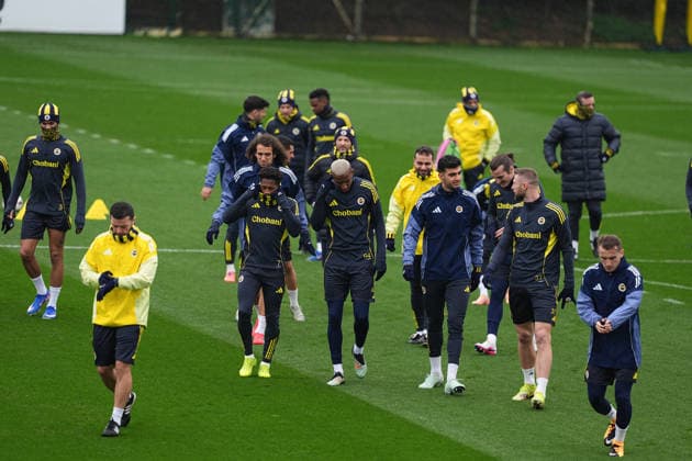 Ahead of the Fenerbahce v Nottingham Forest - UEFA Europa League ISTANBUL, TURKIYE - FEBRUARY 18: Fenerbahce players attend the training session ahead of the UEFA Europa League round of 16 play-off first leg match between Fenerbahce v Nottingham Forest at Can Bartu Facilities in Istanbul, Turkiye on February 18, 2026. Adem Kutucu Anadolu Istanbul Turkey. Editorial use only. Please get in touch for any other usage.  Copyright: x2026xAnadoluxAdemxKutucux