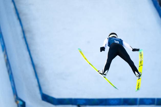 OLYMPICS - Winter Olympic Games, Olympische Spiele, Olympia, OS Milano Cortina 2026 PREDAZZO,ITALY,18.FEB.26 - OLYMPICS, NORDIC SKIING, NORDIC COMBINED, Ski jumping, Skispringen, Ski, nordisch - Winter Olympic Games Milano Cortina 2026, large hill, training. Image shows Thomas Rettenegger (AUT).  GEPAxpictures xOliverxLerch