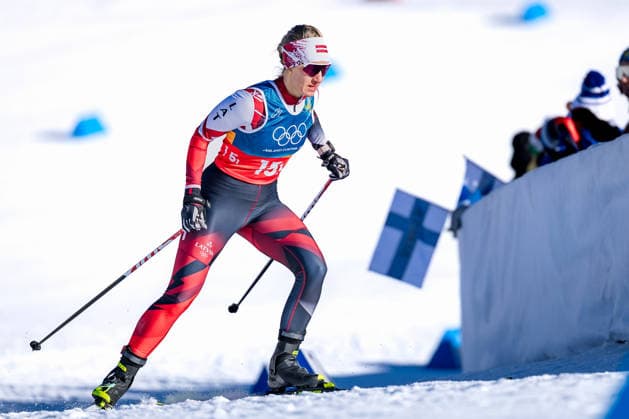 OLYMPICS - Winter Olympic Games, Olympische Spiele, Olympia, OS Milano Cortina 2026 TESERO,ITALY,18.FEB.26 - OLYMPICS, NORDIC SKIING, CROSS COUNTRY SKIING - Winter Olympic Games Milano Cortina 2026, team sprint free, men, women, qualification. Image shows Kitija Auzina (LAT).  GEPAxpictures xMatthiasxTrinkl