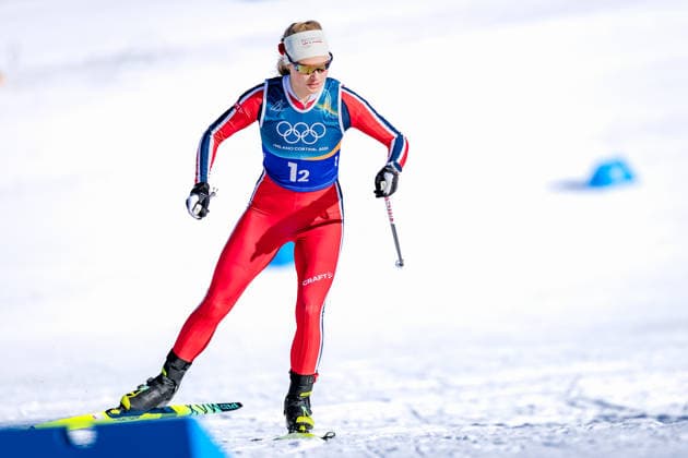 OLYMPICS - Winter Olympic Games, Olympische Spiele, Olympia, OS Milano Cortina 2026 TESERO,ITALY,18.FEB.26 - OLYMPICS, NORDIC SKIING, CROSS COUNTRY SKIING - Winter Olympic Games Milano Cortina 2026, team sprint free, men, women, qualification. Image shows Julie Bjervig Drivenes (NOR).  GEPAxpictures xMatthiasxTrinkl