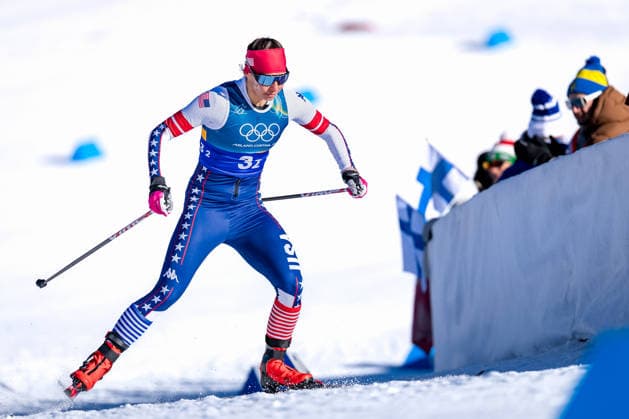 OLYMPICS - Winter Olympic Games, Olympische Spiele, Olympia, OS Milano Cortina 2026 TESERO,ITALY,18.FEB.26 - OLYMPICS, NORDIC SKIING, CROSS COUNTRY SKIING - Winter Olympic Games Milano Cortina 2026, team sprint free, men, women, qualification. Image shows Julia Kern (USA).  GEPAxpictures xMatthiasxTrinkl