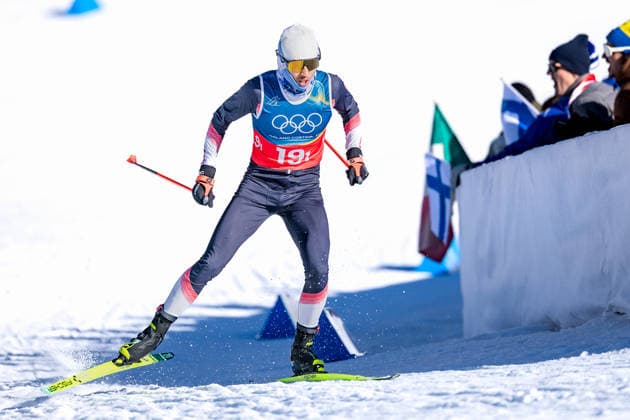 OLYMPICS - Winter Olympic Games, Olympische Spiele, Olympia, OS Milano Cortina 2026 TESERO,ITALY,18.FEB.26 - OLYMPICS, NORDIC SKIING, CROSS COUNTRY SKIING - Winter Olympic Games Milano Cortina 2026, team sprint free, men, women, qualification. Image shows Qiang Wang (CHN).  GEPAxpictures xMatthiasxTrinkl