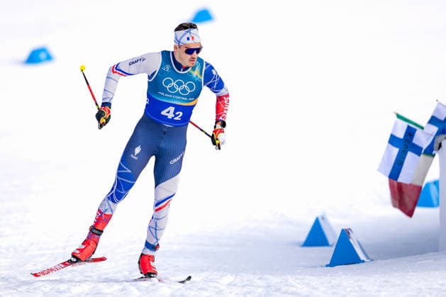 OLYMPICS - Winter Olympic Games, Olympische Spiele, Olympia, OS Milano Cortina 2026 TESERO,ITALY,18.FEB.26 - OLYMPICS, NORDIC SKIING, CROSS COUNTRY SKIING - Winter Olympic Games Milano Cortina 2026, team sprint free, men, women, qualification. Image shows Jules Chappaz (FRA).  GEPAxpictures xMatthiasxTrinkl