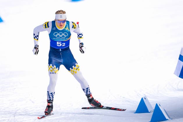 OLYMPICS - Winter Olympic Games, Olympische Spiele, Olympia, OS Milano Cortina 2026 TESERO,ITALY,18.FEB.26 - OLYMPICS, NORDIC SKIING, CROSS COUNTRY SKIING - Winter Olympic Games Milano Cortina 2026, team sprint free, men, women, qualification. Image shows Edvin Anger (SWE).  GEPAxpictures xMatthiasxTrinkl