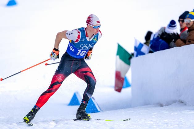 OLYMPICS - Winter Olympic Games, Olympische Spiele, Olympia, OS Milano Cortina 2026 TESERO,ITALY,18.FEB.26 - OLYMPICS, NORDIC SKIING, CROSS COUNTRY SKIING - Winter Olympic Games Milano Cortina 2026, team sprint free, men, women, qualification. Image shows Niks Saulitis (LAT).  GEPAxpictures xMatthiasxTrinkl