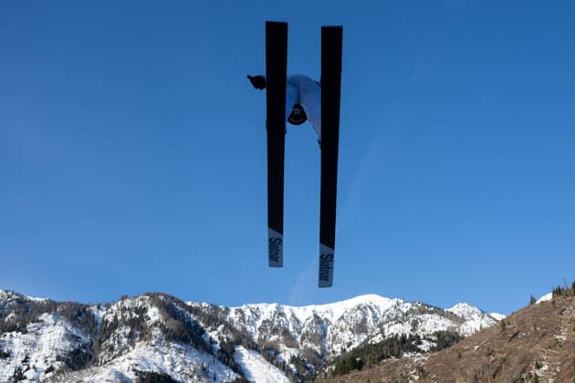 OLYMPICS - Winter Olympic Games, Olympische Spiele, Olympia, OS Milano Cortina 2026 PREDAZZO,ITALY,18.FEB.26 - OLYMPICS, NORDIC SKIING, NORDIC COMBINED, Ski jumping, Skispringen, Ski, nordisch - Winter Olympic Games Milano Cortina 2026, large hill, training. Image shows Oleksandr Shumbarets (UKR).  GEPAxpictures xOliverxLerch
