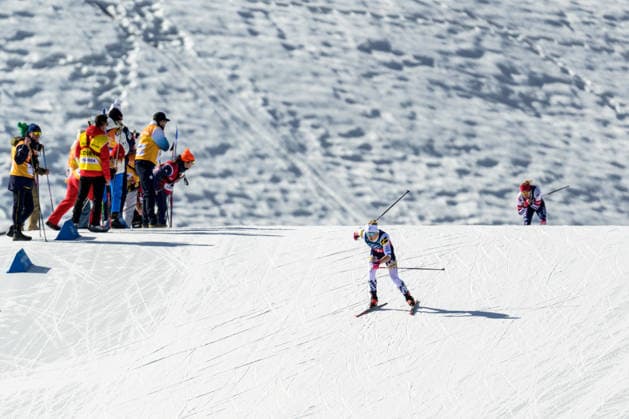 260218 Jonna Sundling of Sweden competes in the women s free technique team sprint cross-country skiing final during day 12 of the 2026 Winter Olympics on February 18, 2026 in Val di Fiemme. Photo: Jon Olav Nesvold BILDBYRAN COP 217 MT0993 skidor cross-country skiing langrenn Olympic Games, Olympische Spiele, Olympia, OS olympics winter olympics os ol olympiska spel vinter-os olympiske leker milano cortina 2026 milan cortina 2026 milano cortina 2026 olympic games milano cortina 2026 winter olympic games milano cortina-os milano cortina-ol vinter-ol 12 bbeng teamsprint sweden sverige *** 260218 Jonna Sundling of Sweden competes in the women s free technique team sprint cross country skiing final during day 12 of the 2026 Winter Olympics on February 18, 2026 in Val di Fiemme Photo Jon Olav Nesvold BILDBYRAN COP 217 MT0993 skidor cross country skiing langrenn olympic games olympics winter olympics os ol olympiska spel vinter os olympiske leker milano cortina 2026 milan cortina 2026 milano cortina 2026 olympic games milano cortina 2026 winter olympic games milano cortina os milano cortina ol vinter ol 12 bbeng teamsprint sweden sverige  Copyright: JONxOLAVxNESVOLD BB260218JE038