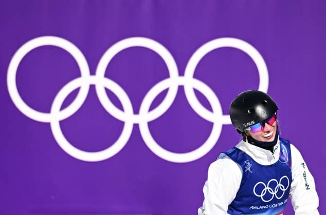 2026 WINTER Olympic Games, Olympische Spiele, Olympia, OS Sidney Stephens of Australia reacts following her 2nd run in the Women™s Aerials qualifiers at Livigno Snow Park on day 11 of the 2026 Milano Cortina Winter Olympic Games in Italy, Wednesday, February 18, 2026. ( NO ARCHIVING, EDITORIAL USE ONLY LIVIGNO SONDRIO ITALY  Copyright: xDANxHIMBRECHTSx 20260218136995693762