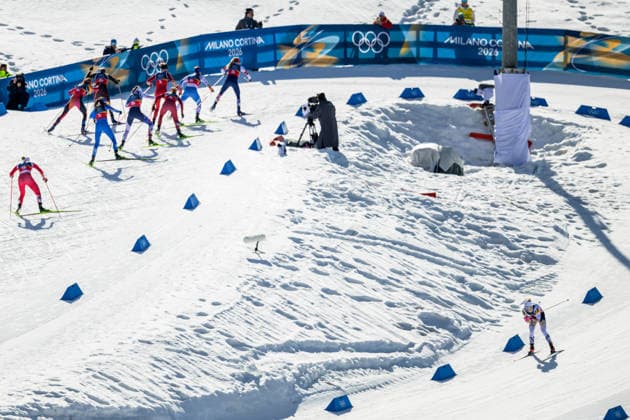 260218 Jonna Sundling of Sweden competes in the women s free technique team sprint cross-country skiing final during day 12 of the 2026 Winter Olympics on February 18, 2026 in Val di Fiemme. Photo: Maxim Thore BILDBYRAN kod MT MT0993 skidor cross-country skiing langrenn Olympic Games, Olympische Spiele, Olympia, OS olympics winter olympics os ol olympiska spel vinter-os olympiske leker milano cortina 2026 milan cortina 2026 milano cortina 2026 olympic games milano cortina 2026 winter olympic games milano cortina-os milano cortina-ol vinter-ol 12 bbeng teamsprint sweden sverige *** 260218 Jonna Sundling of Sweden competes in the women s free technique team sprint cross country skiing final during day 12 of the 2026 Winter Olympics on February 18, 2026 in Val di Fiemme Photo Maxim Thore BILDBYRAN kod MT MT0993 skidor cross country skiing langrenn olympic games olympics winter olympics os ol olympiska spel vinter os olympiske leker milano cortina 2026 milan cortina 2026 milano cortina 2026 olympic games milano cortina 2026 winter olympic games milano cortina os milano cortina ol vinter ol 12 bbeng teamsprint sweden sverige  Copyright: MAXIMxTHORE BB260218MT055
